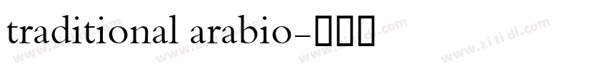 traditional arabio字体转换 traditional arabio字体转换
